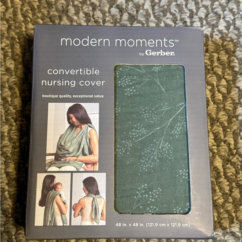 Gerber Modern Moments Nursing Cover in Green